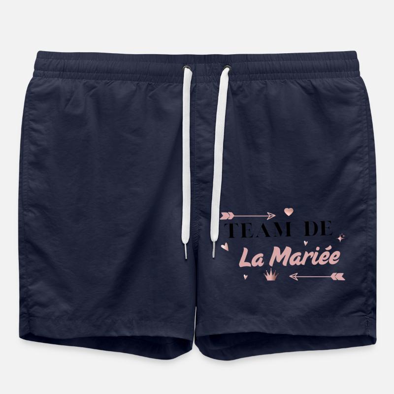 Pink Arrow Brautteam - Badeshorts - French Navy