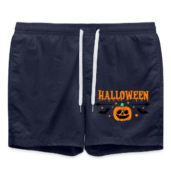 Halloween - Short de bain - bleu marine - Devant - AI Model Male 185 light (185cm)
