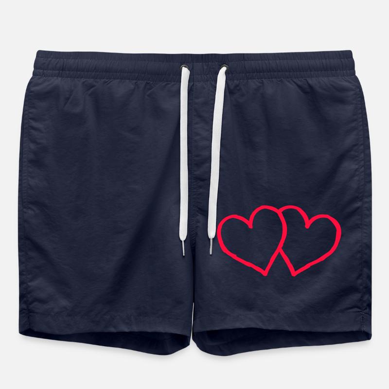 herzen heart - Badeshorts - French Navy