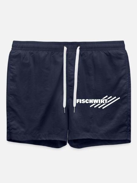 Fischwirt als Arbeitsplatz - Badeshorts - French Navy