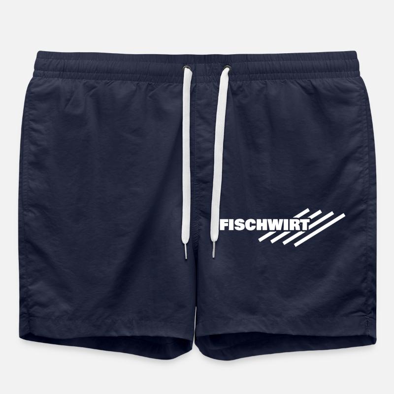 Fischwirt als Arbeitsplatz - Badeshorts - French Navy