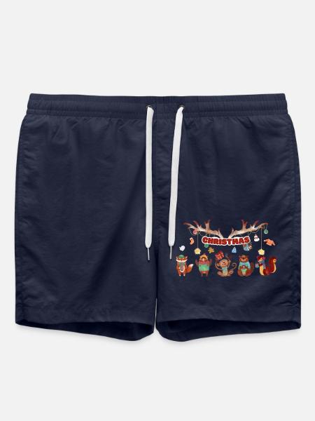 5 niedliche Tierchen - Badeshorts - French Navy