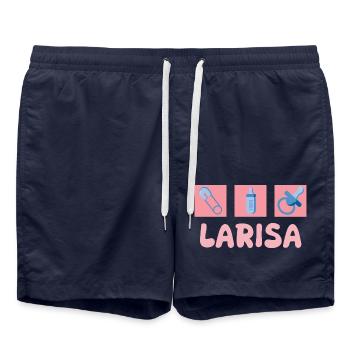 Larisa comme tétine - Short de bain - bleu marine - Devant - AI Model Male 185 light (185cm)