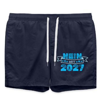 2027 - Swim Trunks - french navy - Front - AI Model Male 185 light (185cm)