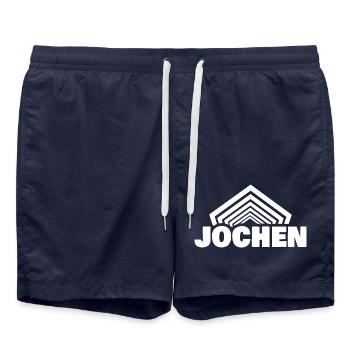 Jochen als Vorname - Badeshorts - French Navy - Vorne - AI Model Male 185 light (185cm)