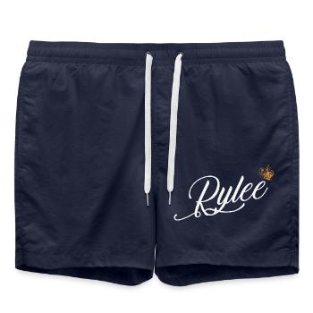 Rylee Name für Frauen Kinder Kleinkinder - Rylee Custom - Badeshorts - French Navy - Vorne - AI Model Male 185 light (185cm)
