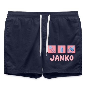 Pacifier Janko - Swim Trunks - french navy - Front - AI Model Male 185 light (185cm)