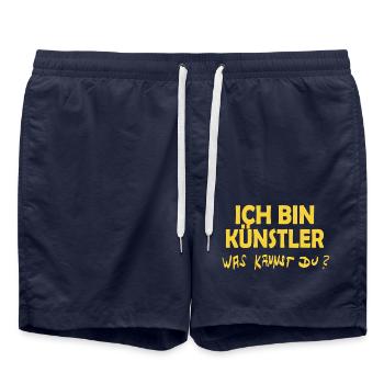 Artiste - Short de bain - bleu marine - Devant - AI Model Male 185 light (185cm)
