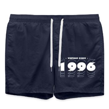 Vintage Celebrating 1996 - 29 Years of Timeless - Swim Trunks - french navy - Front - AI Model Male 185 light (185cm)
