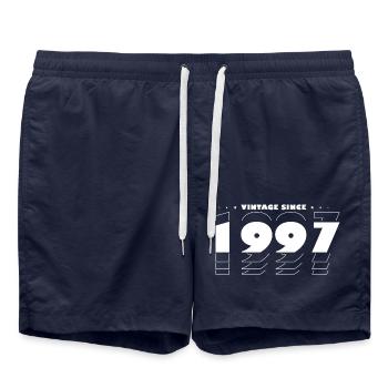 Best of 1997 - Feiern Sie 28 Jahre mit Vintage - Badeshorts - French Navy - Vorne - AI Model Male 185 light (185cm)