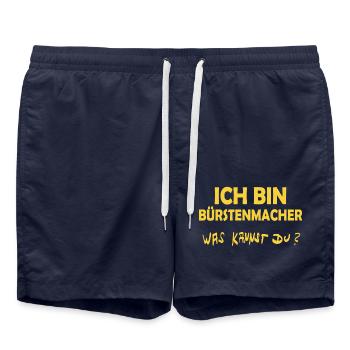 Occupation: Brushmaker - Swim Trunks - french navy - Front - AI Model Male 185 light (185cm)