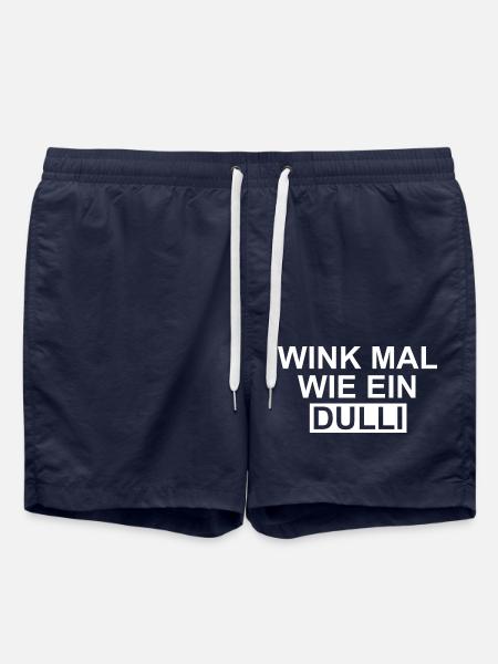 Wink mal wie ein Dulli - Badeshorts - French Navy