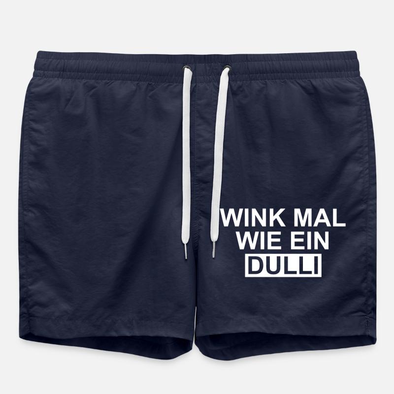 Wink mal wie ein Dulli - Badeshorts - French Navy