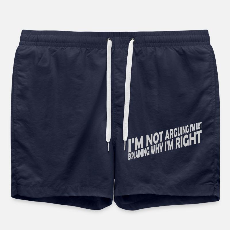 Je ne discute pas - Short de bain - bleu marine