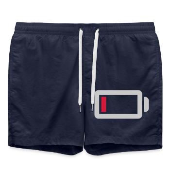 No power battery empty - Swim Trunks - french navy - Front - AI Model Male 185 light (185cm)