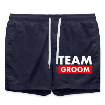 Team groom - Short de bain - bleu marine - Devant - AI Model Male 185 light (185cm)