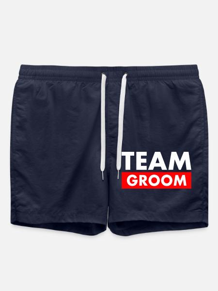 Team groom - Swim Trunks - french navy