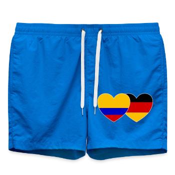 Colombie Allemagne Drapeau - Short de bain - cobalt blue - Devant
