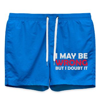I may be wrong - Swim Trunks - cobalt blue - Front