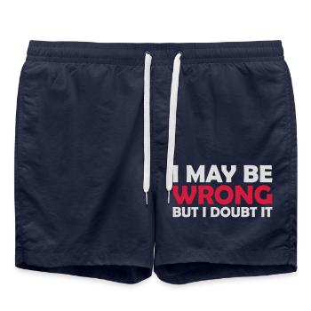 Je peux me tromper - Short de bain - bleu marine - Devant - AI Model Male 185 light (185cm)