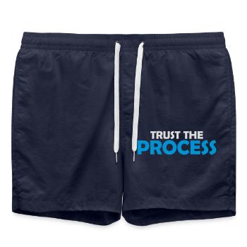 faire confiance au processus Devis - Short de bain - bleu marine - Devant - AI Model Male 185 light (185cm)