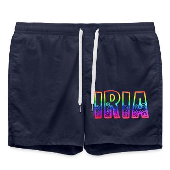 iria rs regenbogen - Badeshorts - French Navy - Vorne - AI Model Male 185 light (185cm)