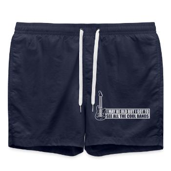 Je suis peut-être vieux - Short de bain - bleu marine - Devant - AI Model Male 185 light (185cm)