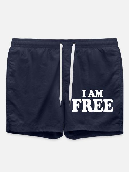 I am free - Swim Trunks - french navy