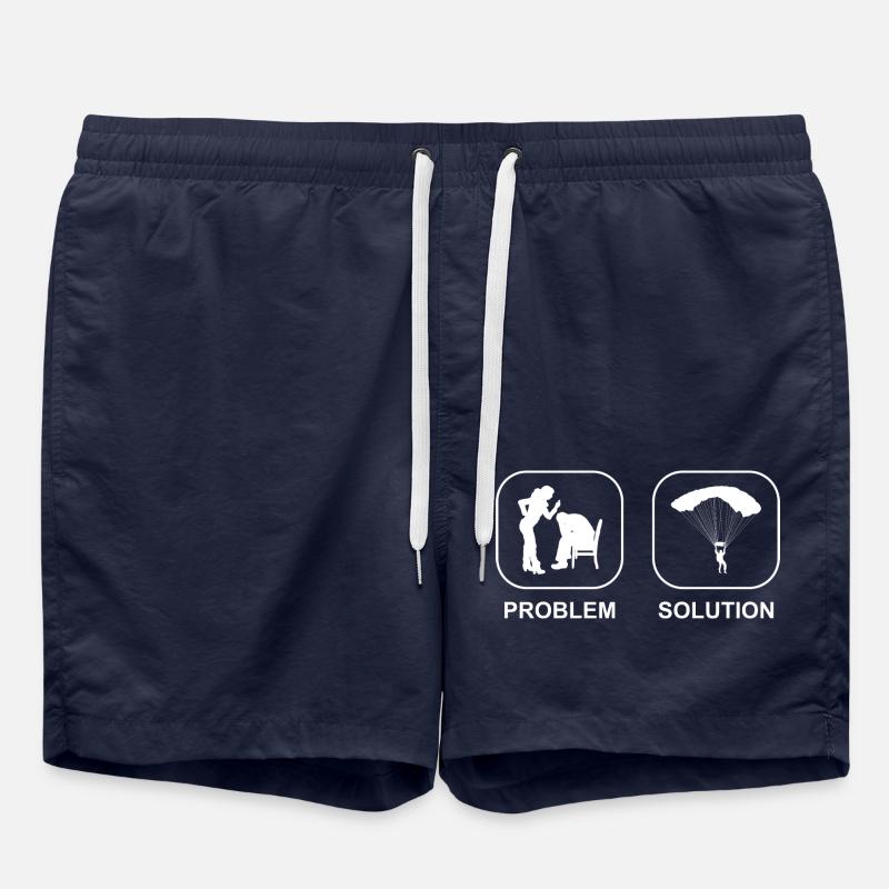 Gleitschirmfliegen Paragleiter Paragliding - Swim Trunks - french navy