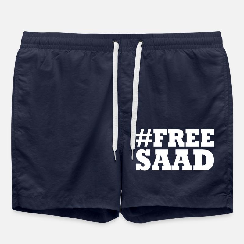 Free saad - Short de bain - bleu marine