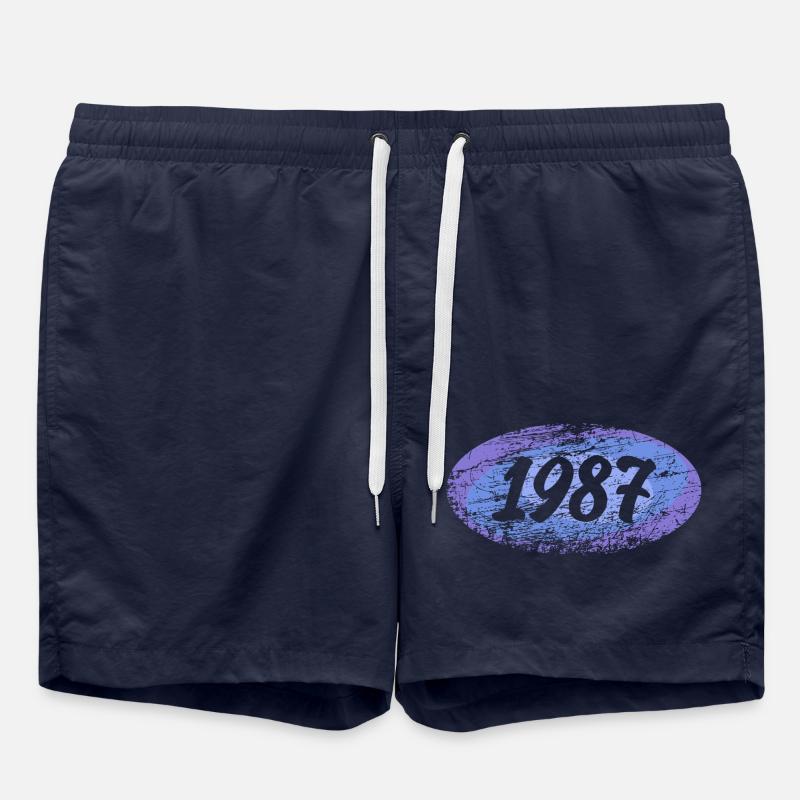 1987 1987 - Short de bain - bleu marine