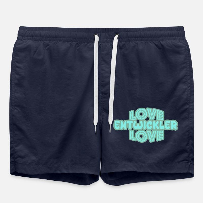 Entwickler als Spruch - Badeshorts - French Navy