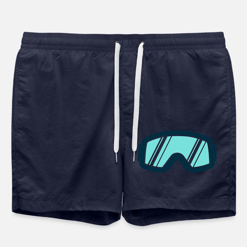 Lunettes de ski - Short de bain - bleu marine