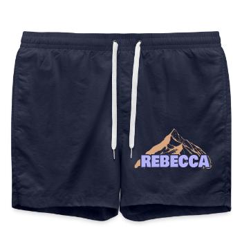 Geschenkidee Rebecca - Badeshorts - French Navy - Vorne - AI Model Male 185 light (185cm)