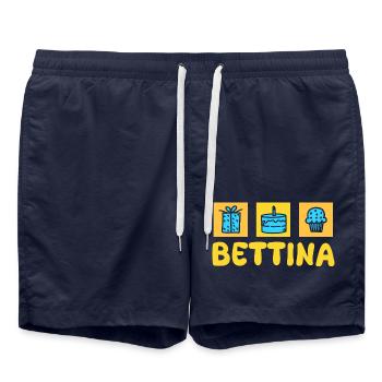 Vorname Bettina - Badeshorts - French Navy - Vorne - AI Model Male 185 light (185cm)