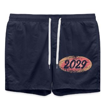 2029 - Badeshorts - French Navy - Vorne - AI Model Male 185 light (185cm)