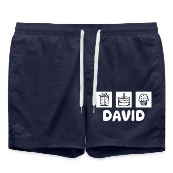 David - Badeshorts - French Navy - Vorne - AI Model Male 185 light (185cm)