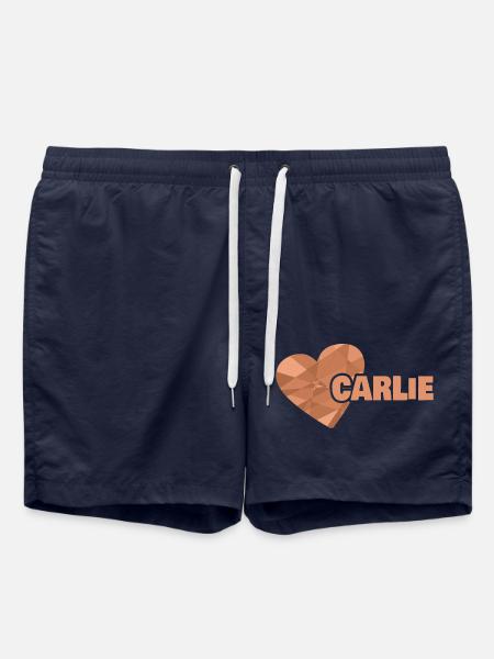 First name Carlie - Swim Trunks - french navy