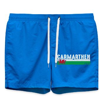 Titel: Carmarthen Wales Vintage Design für Waliser - Badeshorts - Cobalt blue - Vorne