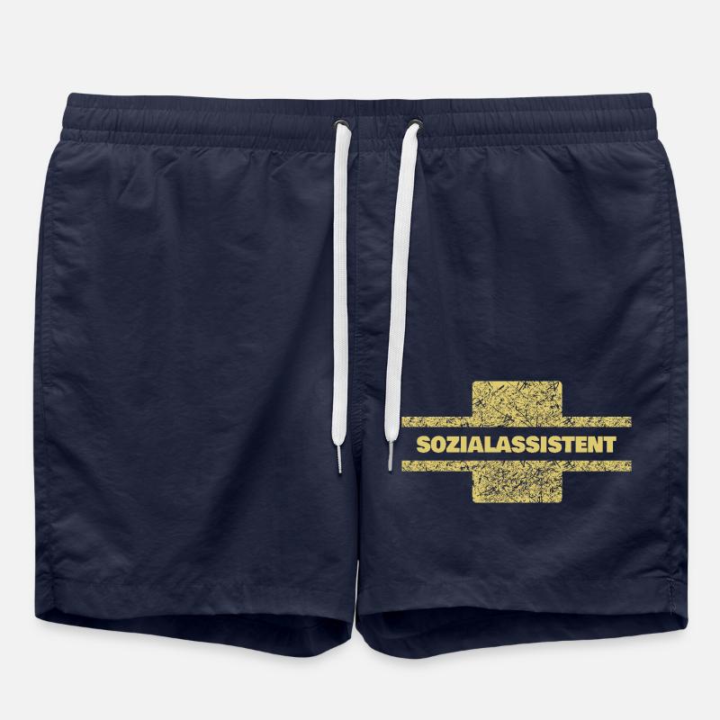 Beruf Sozialassistent - Badeshorts - French Navy
