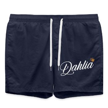 Dahlia Name for Women Kids Toddlers - Dahlia Last - Swim Trunks - french navy - Front - AI Model Male 185 light (185cm)
