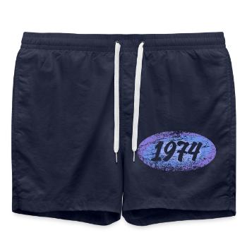 Recruit 1974 - Swim Trunks - french navy - Front - AI Model Male 185 light (185cm)