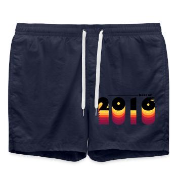 Vintage Celebrating 2016 - 9 Years of Timeless - Swim Trunks - french navy - Front - AI Model Male 185 light (185cm)