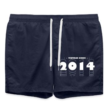 Best of 2014, 11. Geburtstagsparty, zeitlos - Badeshorts - French Navy - Vorne - AI Model Male 185 light (185cm)