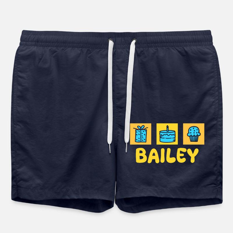 First name Bailey - Swim Trunks - french navy
