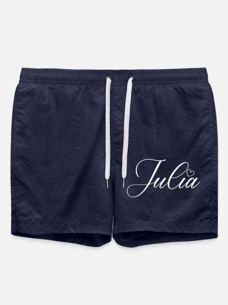 julia name - Badeshorts - French Navy