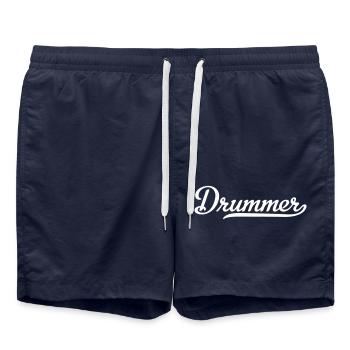 drummer - Swim Trunks - french navy - Front - AI Model Male 185 light (185cm)