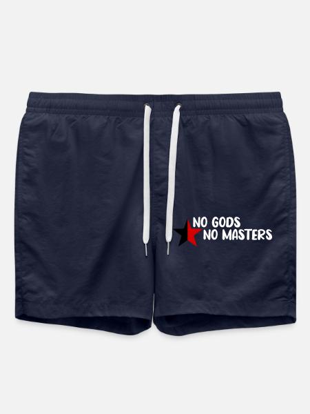 No Gods No Masters - Badeshorts - French Navy
