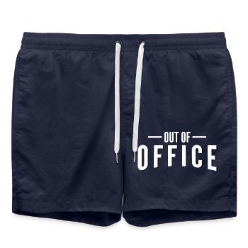 Out of Office - Badeshorts - French Navy - Vorne - AI Model Male 185 light (185cm)