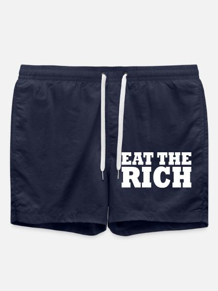 Eat the rich - Swim Trunks - french navy